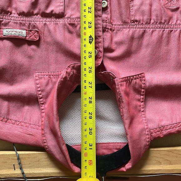 G.H. Bass & Co. Casual Button Down Shirt - Color: Salmon, Size: L - Picture 6 of 8